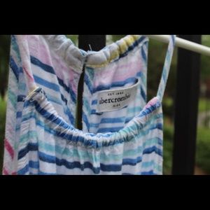 Colorful Halter Stripe Romper